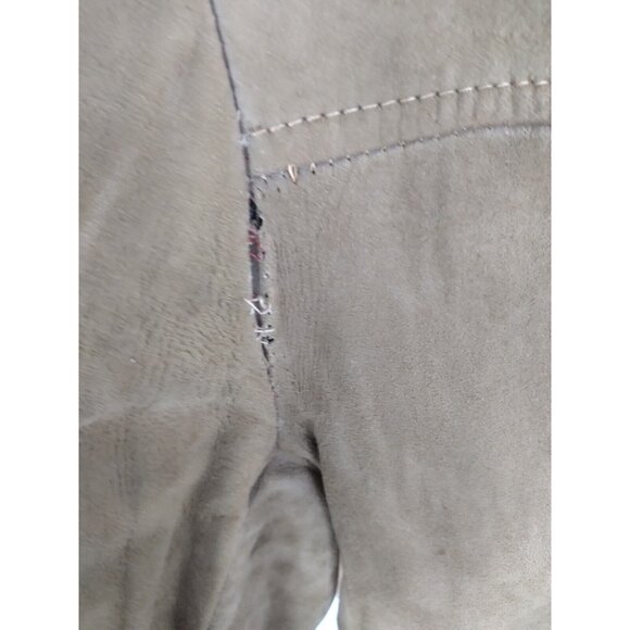 Vtg Retro BB Lorry Repurpose Shearling Coat Mens SZ 42 Regular Brown Lamb Suede - Picture 10 of 16